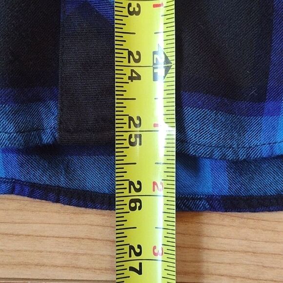 GAP Blue and Black Plaid Button Down Shirt Size Small - Picture 8 of 10
